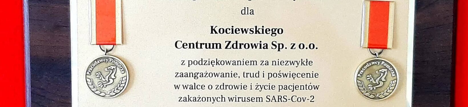 NAGRODA DLA KOCIEWSKIEGO CENTRUM ZDROWIA